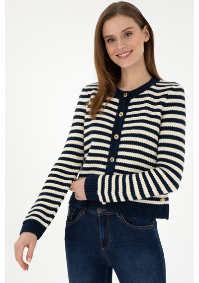 U.s. Polo Assn. Kadın Lacivert Hırka Triko 50297119-vr033 Lacivert