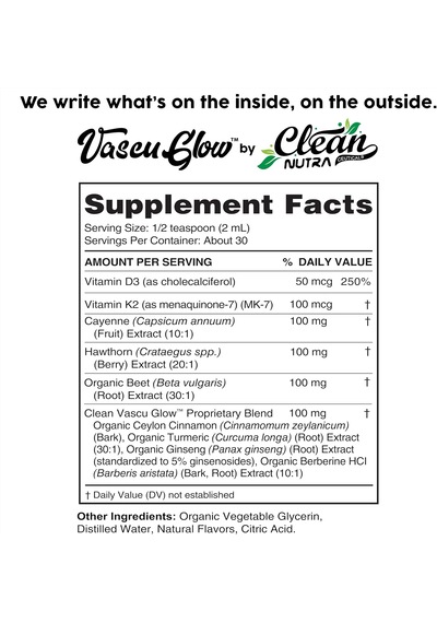 Clean Nutraceuticals Caye.nne Pepper Drops Supplement Liquid + Hawthorn Berry, Vitamin D3 60 Ml Usa Menşeii Dmmedicineden Orijinal