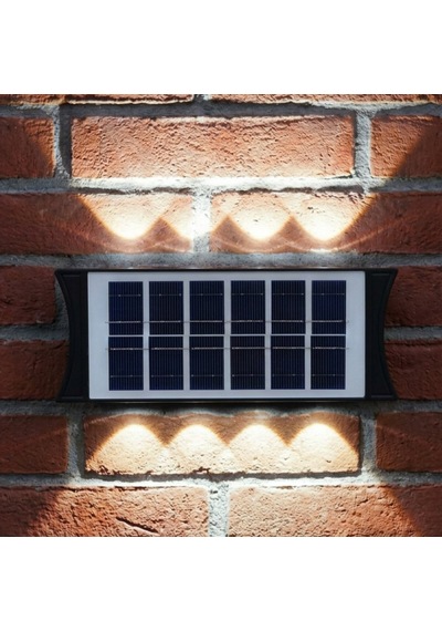 Panther Solar 8 Ledli Çift Yönlü Dekoratif Duvar Apliği Çift Renkli 2 Adet