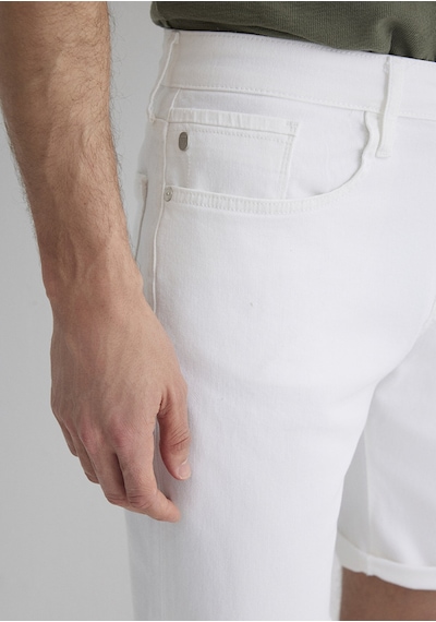 Mavi - Brian Comfort Beyaz Jean Şort 0418423856 Koyu Sarı