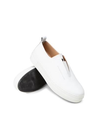 Deery Kadın Hakiki Deri Beyaz Sneaker Ayakkabı - R2233zbyzc01