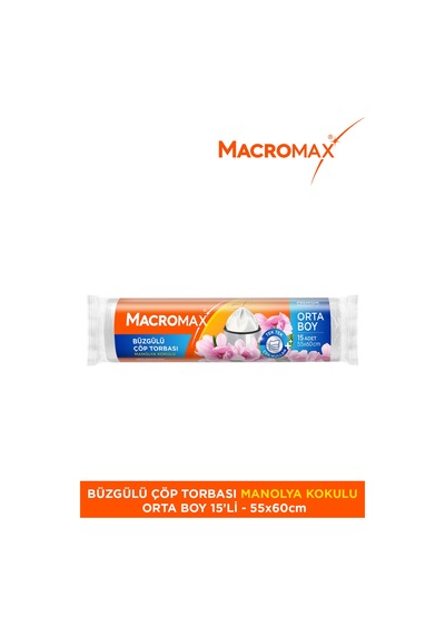 Büzgülü Manolya Çöp Torbası Orta Boy 15'li