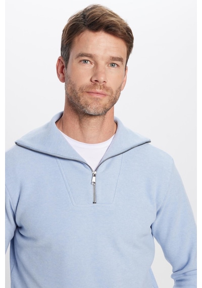 Tudors Unisex Relax Fit Rahat Kesim Fitilli Desenli Pamuklu Yarım Fermuarlı Mavi Dik Yaka Sweatshirt-31987 Mavi Tudors Unisex Relax Fit Rahat Kesim Fitilli Desenli Pamuklu Yarım Fermuarlı Mavi Dik Yaka Sweatshirt-31987 Mavi