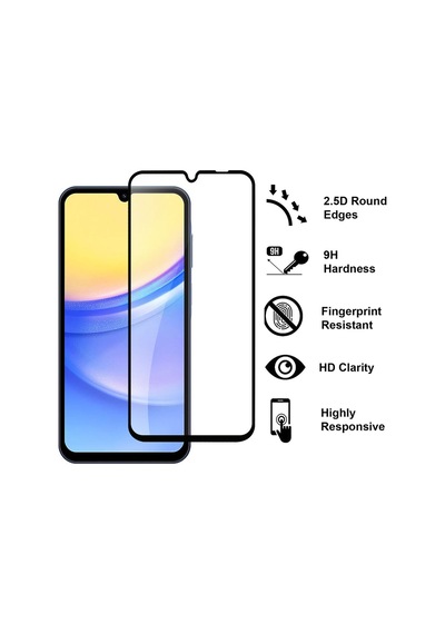 Galaxy Uyumlu A34 Tam Kalpayan Yüksek Çözünürlük Kamera Açık Temperli 9d Telefon Ekran Koruyucu Full