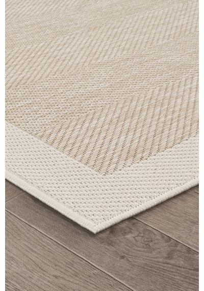 Sisalux 3085 Bej Krem Sisal Dokuma Jüt Kilim Hav Toz Vermez Halı Salon Mutfak Oturma Odası Halısı Bej - Krem