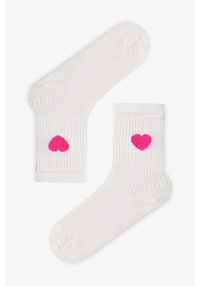 Penti Kız Çocuk Colored Hearts 4'lü Tenis Soket Çorap