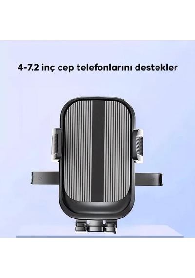 Coofbe Yuvarlak Havalandırma Uyumlu Araç İçi Telefon Tutucu, Sarsılmaz, Titremez, Mercedes, Audi Uym Siyah