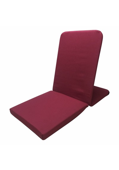 Meditasyon Sandalyesi - Sırt Destekli Yer Minderi - Backjack - Yoga Sandalyesi - Yoga Minderi Bordo