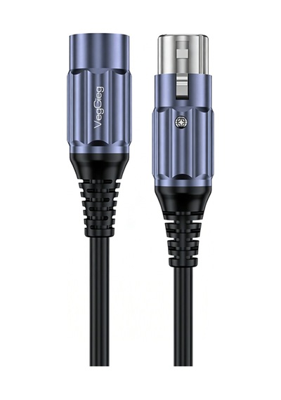 Veggieg Xlr Erkek Dişi Profesyonel Mikrofon Kablosu Hi-fi Ses Kalitesi Ofc Bakır Enstrüman Ses Kablosu 20 Metre