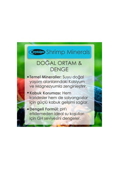 Shrimp Minerals 125ml Tatlısu Karides Minerali Kabuk Gelişimi İçin Kalsiyum