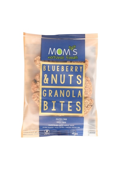 Mom's Natural Granola Bites 40g Yaban Mersini&yemiş - Sağlıklı Atıştırmalık 8'li Avantaj Paketi Tarı