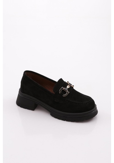 Dgn 5587 Kadın Loafer Ayakkabı Siyah