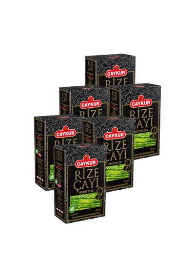 Rize Çayı Hediyelik 500gr Karton Kutu Altılı Paket