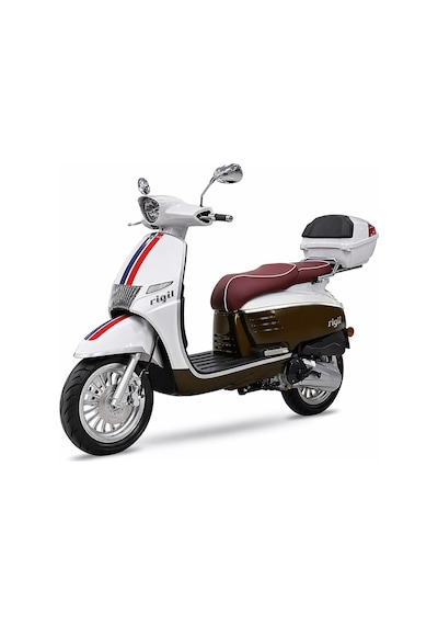 Kral Rigil Scooter Motosiklet Beyaz Kahve 50CC