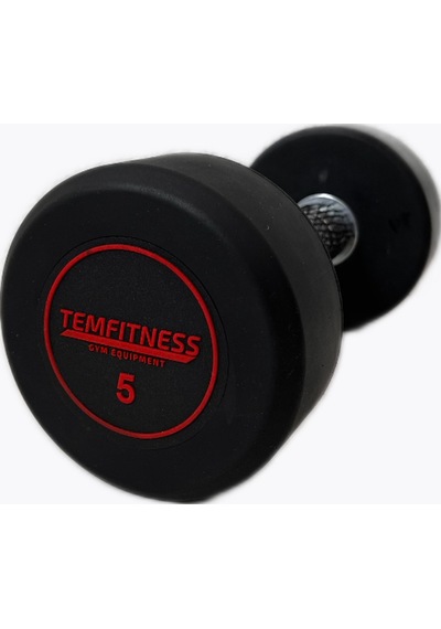 Temfitness Kauçuk Kaplı Olimpik Dambıl 5 KG