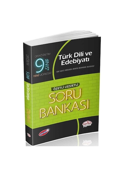 9.Sınıf Türk Dili ve Edebiyatı Konu Lezzetli Soru Bankası - Editö