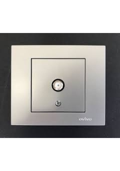 Ovivo Grano Gümüş Uydu F Konnektörlü Çerçeveli