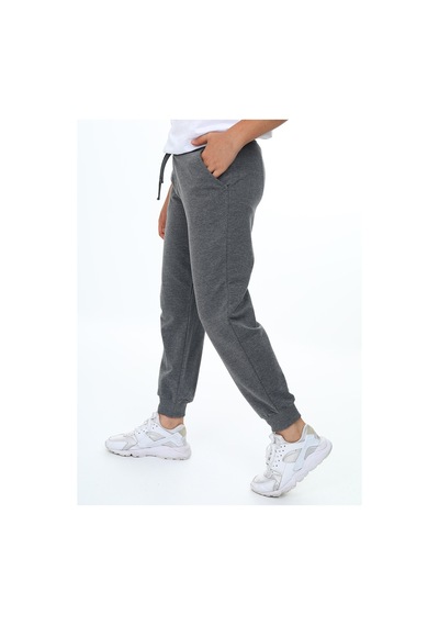Unisex Çocuk Kışlık Basic Antrasit Beli Lastikli Eşofman Altı 6-13 Yaş
