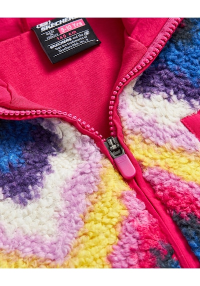 Skechers G Outdoor Fleece Full Zip Sherpa Büyük Kız Çocuk Pembe Ceket Sk242139-831