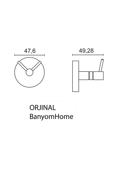 Çelik Banyo Paslanmaz Pirinç Dilek Bornozluk Banyo Askısı Krom