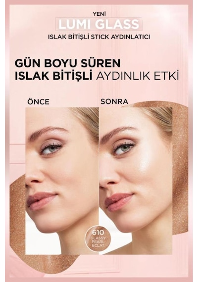 L'Oréal Paris Lumi Glass Islak Bitişli Stick Aydınlatıcı 620 Glassy Pink Ballet