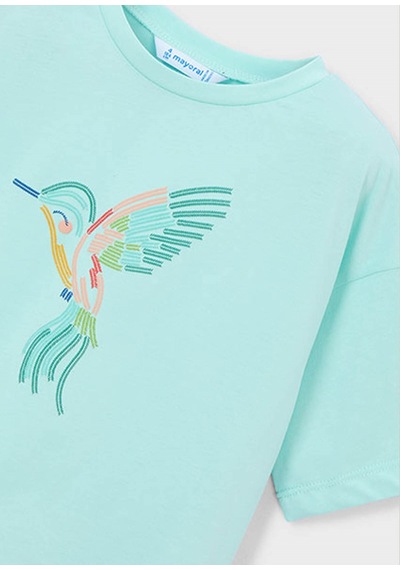 Mayoral Yazlık Kız Çocuk Baskılı Tshirt - Yeşil Mayoral Yazlık Kız Çocuk Baskılı Tshirt - Yeşil