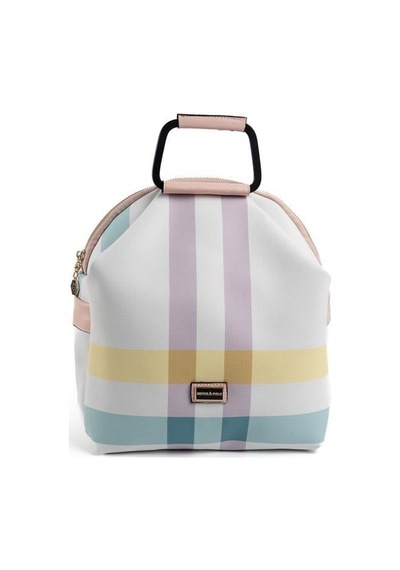 Silver Polo Sp771 Kadın Sırt Çantası Ekose Lila-pembe
