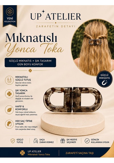 Mıknatıslı Kemik Toka 7cm Kahverengi