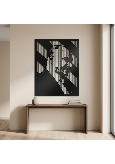 Atatürk Metal Tablo 1008 Siyah
