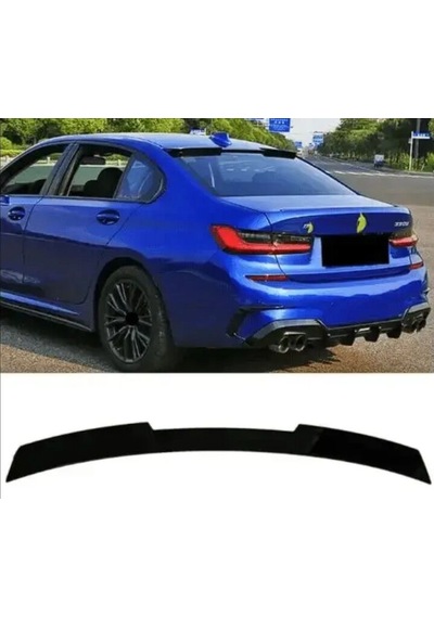 Autogp Bmw G20 Cam Üstü Spoiler Yarasa Siyah Boyalı Plastik 2019+