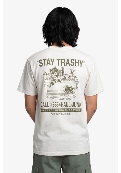Vans Trashy Ss Tee Erkek Beyaz T-shirt - Vn000x1e