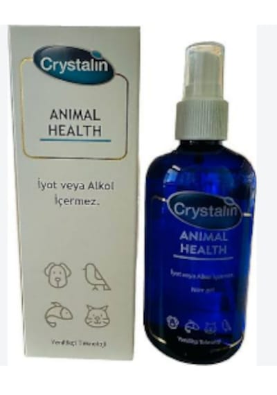 Crystalin Animal Health 250 Ml Kedi Köpek Yara Care & Antiseptik Sprey Hipokloröz Asit Hocl