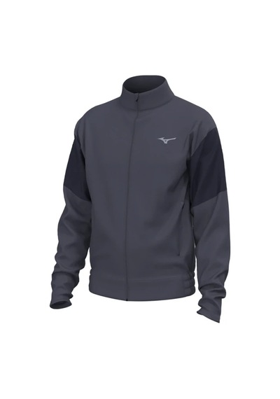 Mizuno Athletics Track Jacket Erkek Fermuarlı Sweatshirt Gri / Lacivert Çok Renkli