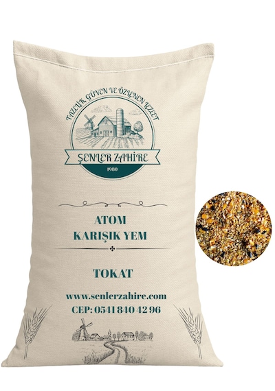 Karışık Tavuk Yemi Atom - 5 Kg Tavuk,ördek,kaz Ve Tüm Kanatlılar Için