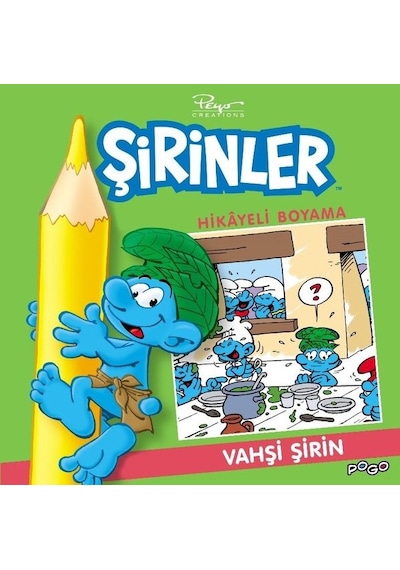 Vahşi Şirin-Şirinler Hikayeli Boyama- Pogo