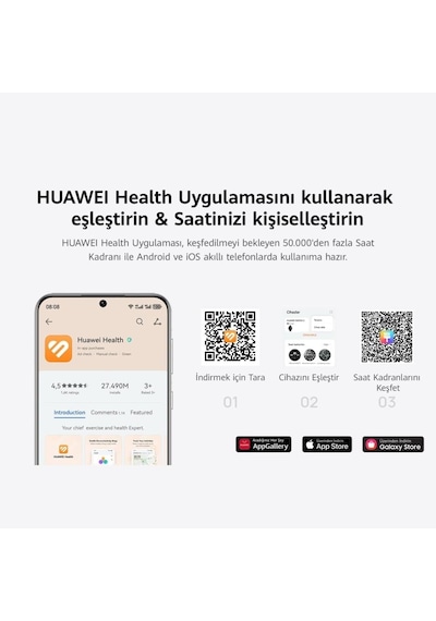 Huawei Watch Fit 4 Akıllı Saat (Resmi Distribütör Garantili)