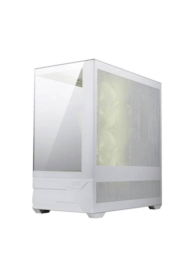 Msı Mag Pano M110r Mini Tower Micro-atx Case W/2x140mm Argb Fan Reverse Blades Fan , 1x120mm Argb Fan, Ca-mpam11w