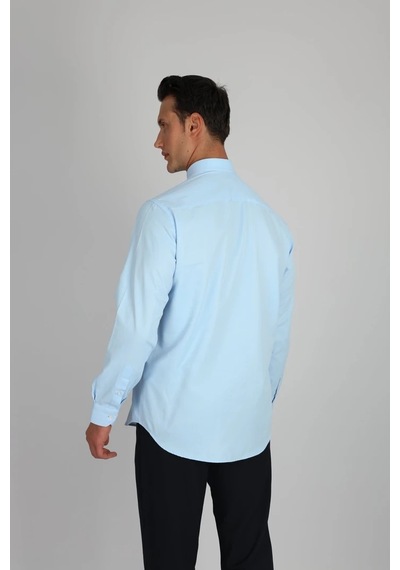 Lorenzo Mazzoli Soft Saten R 551 A.mavi Erkek Gömlek A.mavi