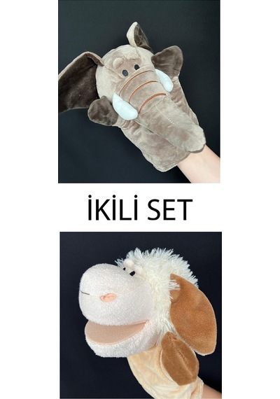 El Kuklası Fil Ve Kuzu Arkadaşlar El Kuklası İkili Set