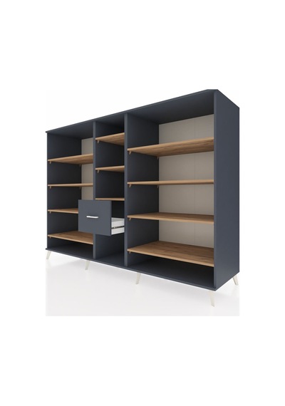 Kronos Dolap 11 Raflı 3 Çekmeceli 220x59x163 Antrasit-çam/antras Antrasit-çam/antrasit Kronos Dolap 11 Raflı 3 Çekmeceli 220x59x163 Antrasit-çam/antras Antrasit-çam/antrasit