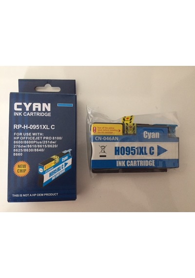 Hp 951Xl Mavi İthal Uyumlu Kartuş 276/251/8100/8600/8610/8620