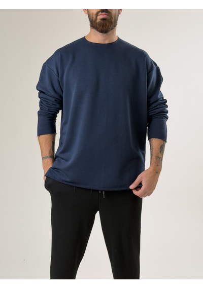 Cocopelli Erkek Lacivert Oversize Basic Sweat Coc2596 Lacivert