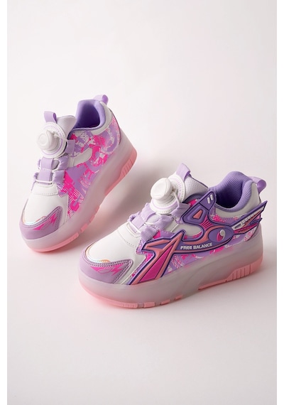 Muggo Pato Çocuk Işıklı Patenli Tekerlekli Sneaker Spor Ayakkabı Mor