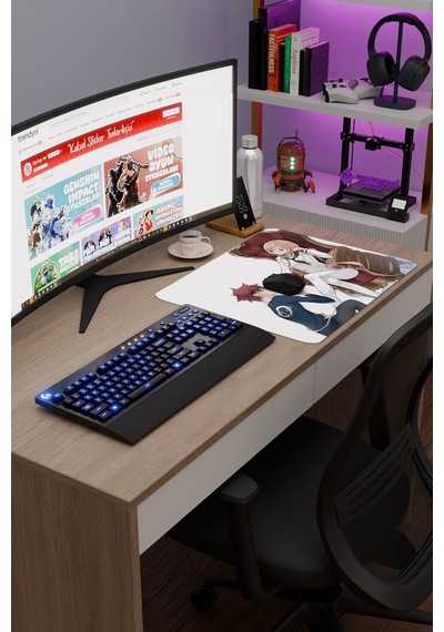 Food Wars Anime V4 - 48x40 Xl Gaming Kauçuk Kaymaz Taban Mouse Pad Fare Altlığı