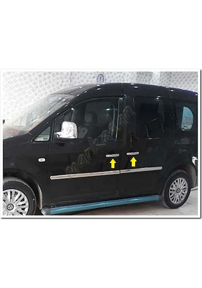 Vw Caddy Krom Kapı Kolu 2004-2014 4 Kapı Paslanmaz  Çelik