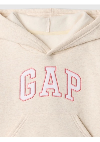 Gap Bej Kız Bebek Logo Fleece Sweatshirt