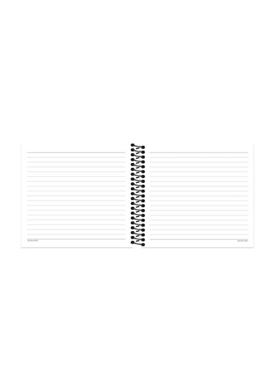 Kesin Color Hisli Şeyler 16 15 50 Yaprak Çizgili Spiralli Sert Kapak Stickerli Defter - Yok Öyle Yağ Renksiz