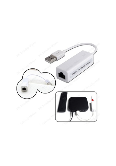 Lan Ağ Adaptörü USB to RJ45 Ethernet Çevirici Kablo