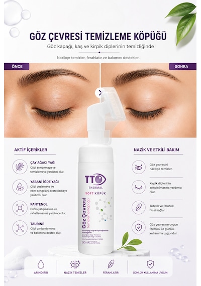 Göz Çevresi Temizleme Köpüğü 60 Ml Aplikatörlü Soft