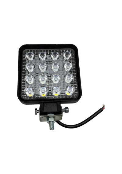 8v-110v Çalışma Lambası 16 X 3w Power Ledli Kare 108 108 28